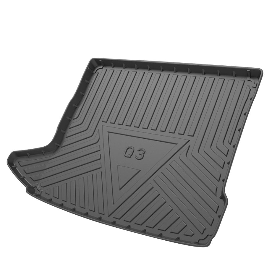 Tappetino Bagagliaio 3D Per Audi Q3 8U (2011-2018) - Vasca In Gomma TPE Con Bordo Alto - Protezione Da Liquidi E Sporco
